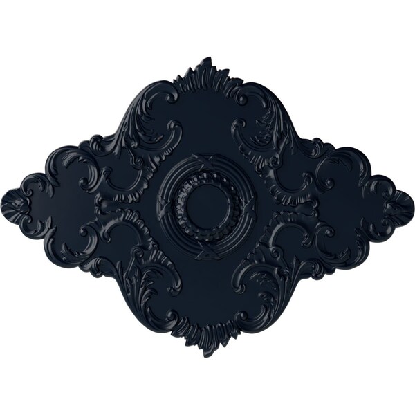 Ekena Millwork Piedmont Ceiling Medallion (Canopies up to 6 1/2"), 67 1/8"W x 48 5/8"H x 1 7/8"P, Midnight Dream CM67PEMDF - main